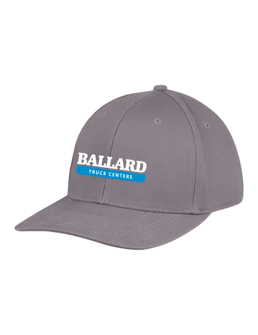 Premium Modern Structured Twill Charcoal Snapback Cap w/Ballard Truck Centers Logo