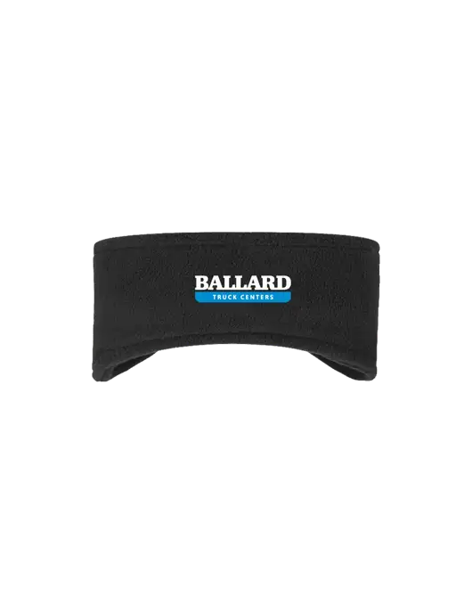 Black Stretch Fleece Headband w/Ballard Truck Centers Logo