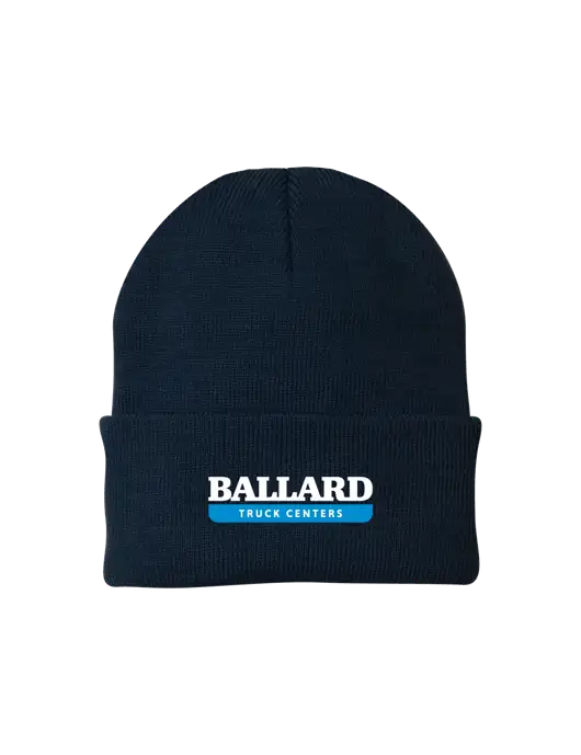Navy Knit Cap w/Ballard Truck Centers Logo
