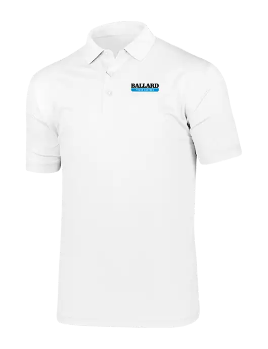 Callaway Vibrant Bright White Ventilated Polo w/Ballard Truck Centers Logo