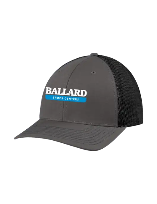 Richardson Adjustable Snapback Original 112 Trucker Cap Dark Grey w/Black Mesh w/Ballard Truck Centers Logo