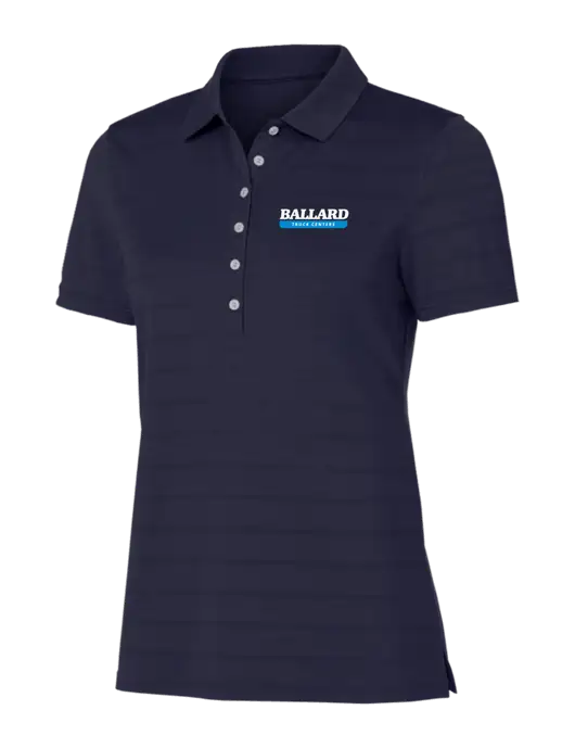 Callaway Womens Navy Ventilated Polo w/Ballard Truck Centers Logo