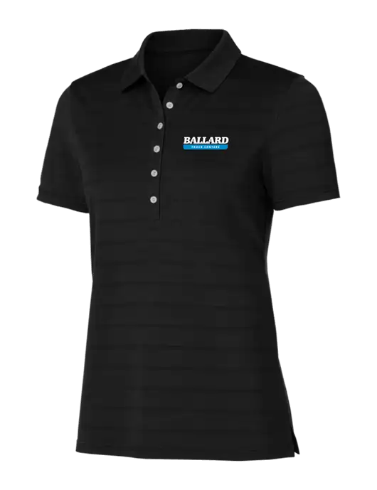 Callaway Womens Black Ventilated Polo w/Ballard Truck Centers Logo
