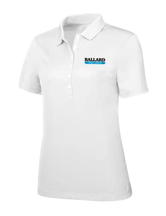 Callaway Womens Ottoman Bright White Polo w/Ballard Truck Centers Logo