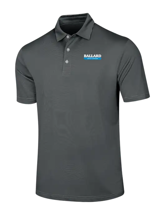 Callaway Black Fine Line Stripe Polo w/Ballard Truck Centers Logo