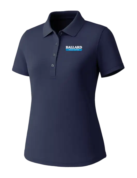 Callaway Womens Core Navy Performance Polo w/Ballard Truck Centers Logo
