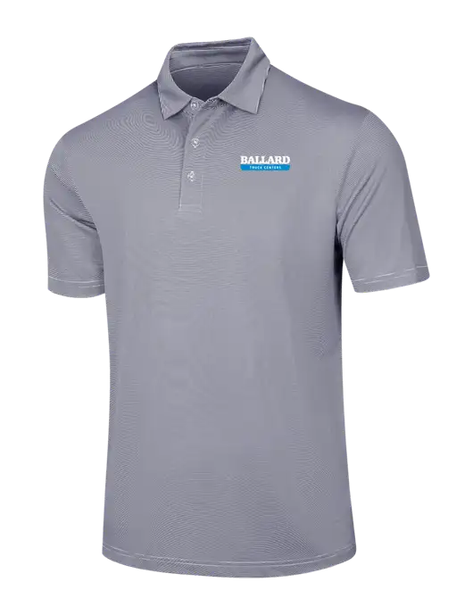 Callaway Navy Fine Line Stripe Polo w/Ballard Truck Centers Logo