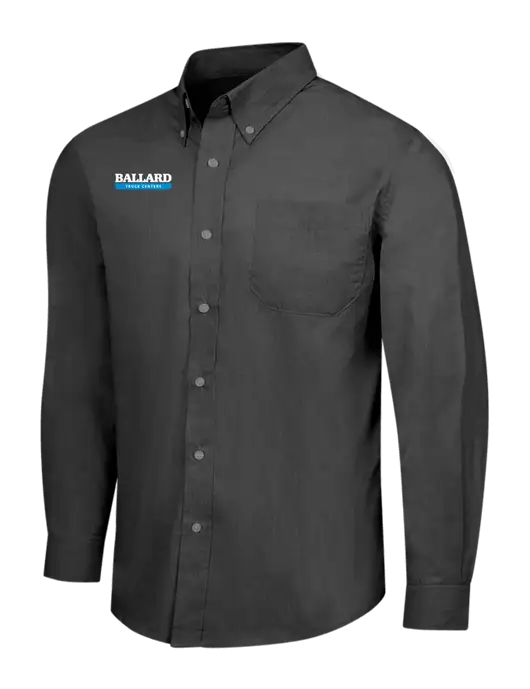 Soft Black Crosshatch Easy Care Shirt w/Ballard Truck Centers Logo