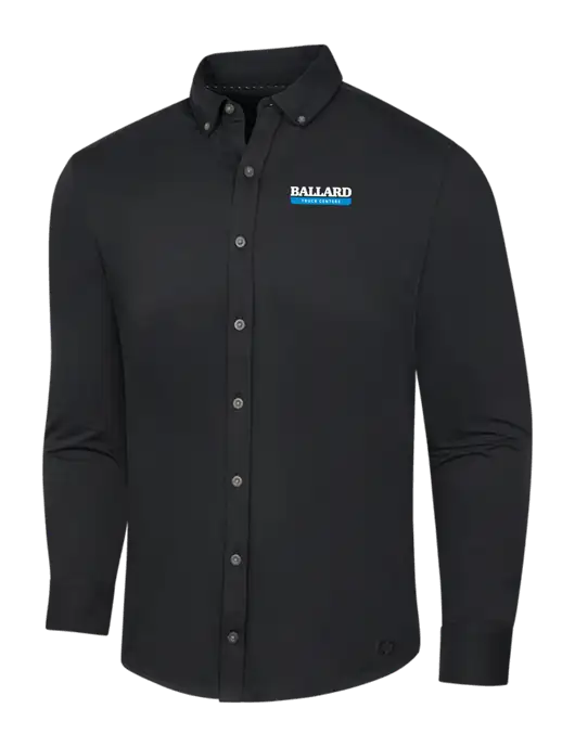 OGIO Blacktop Modern Code Stretch Button-Up Shirt w/Ballard Truck Centers Logo
