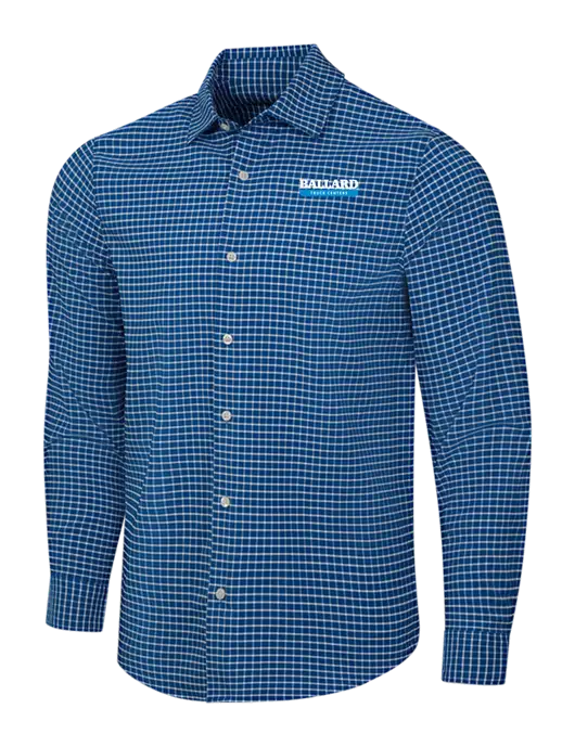 Navy/White City Stretch Shirt w/Ballard Truck Centers Logo