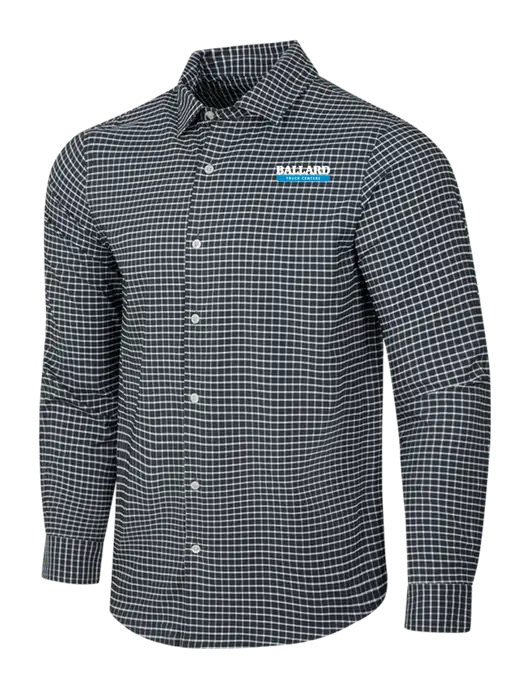 Dark Grey/White City Stretch Shirt w/Ballard Truck Centers Logo
