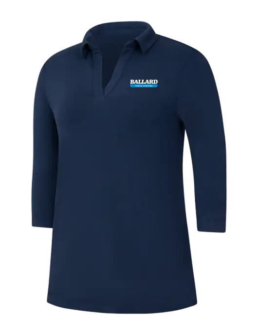 Navy Womens Luxe Knit Tunic w/Ballard Truck Centers Logo