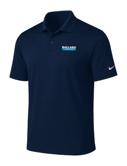 NIKE Navy Victory Solid Polo w/Ballard Truck Centers Logo
