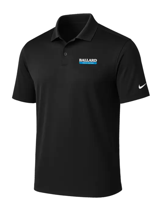 NIKE Black Victory Solid Polo w/Ballard Truck Centers Logo