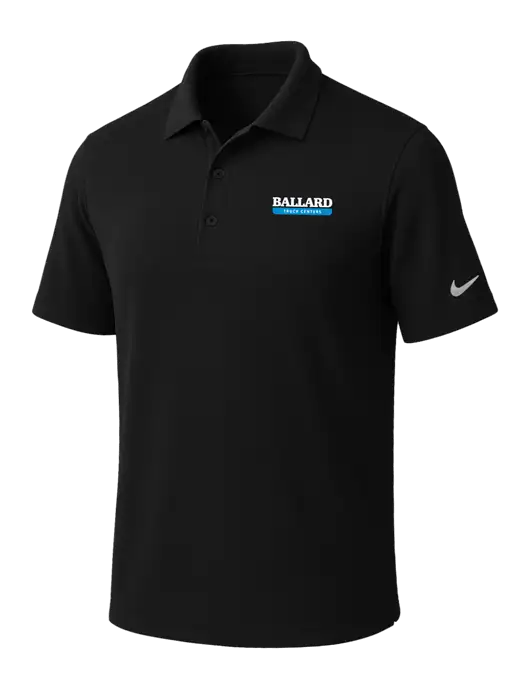 NIKE Black Dri-Fit Micro Pique Polo w/Ballard Truck Centers Logo