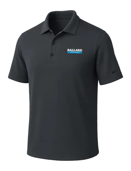 NIKE Dark Grey Dri-Fit Micro Pique Polo w/Ballard Truck Centers Logo