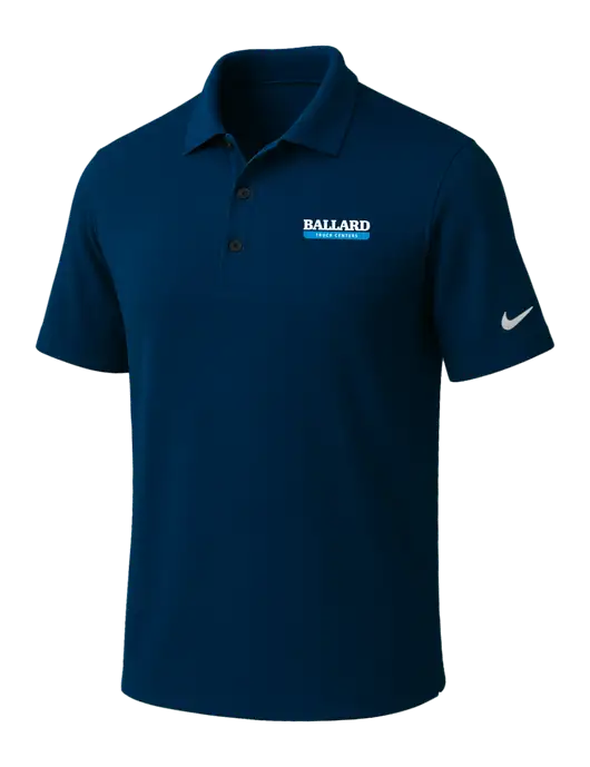NIKE Navy Dri-Fit Micro Pique Polo w/Ballard Truck Centers Logo