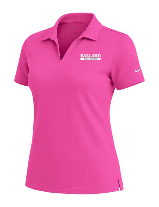 NIKE Fuchsia Womens Dri-Fit Micro Pique Polo w/Ballard Truck Centers Logo