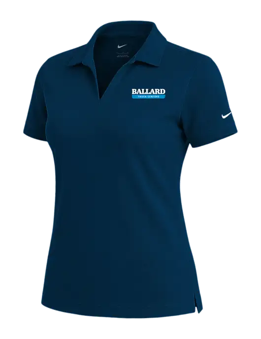 NIKE Navy Womens Dri-Fit Micro Pique Polo w/Ballard Truck Centers Logo