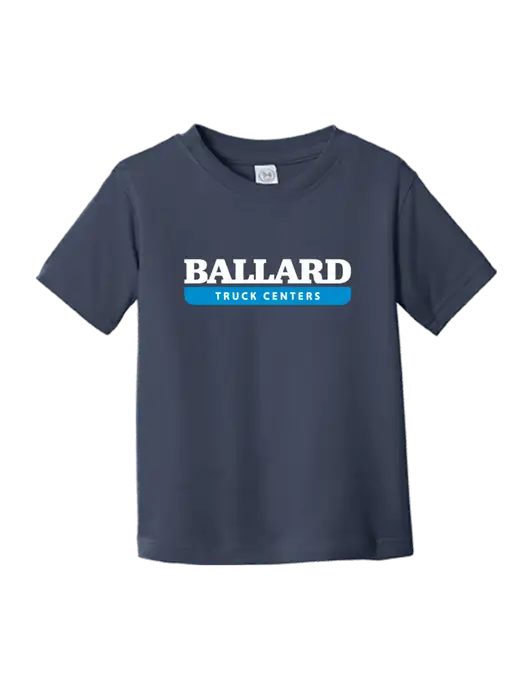 Rabbit Skins Navy Toddler Fine Jersey Tee w/Ballard Truck Centers Logo