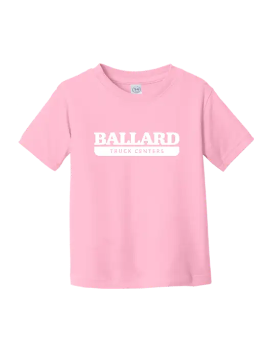 Rabbit Skins Pink Toddler Fine Jersey Tee w/Ballard Truck Centers Logo