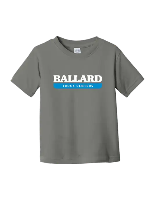 Rabbit Skins Charcoal Toddler Fine Jersey Tee w/Ballard Truck Centers Logo