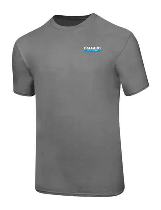 Ring Spun Medium Grey 4.5 oz T-Shirt w/Ballard Truck Centers Logo
