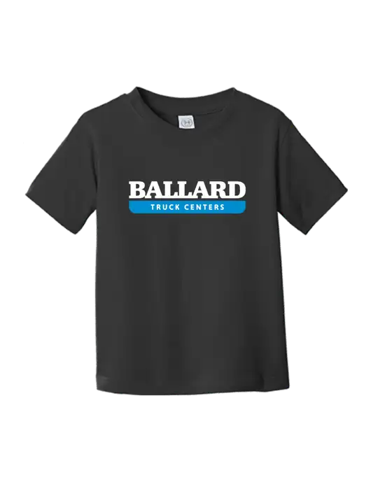 Rabbit Skins Black Toddler Fine Jersey Tee w/Ballard Truck Centers Logo