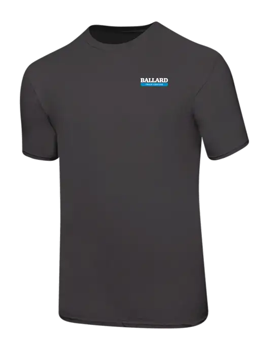 Ring Spun Charcoal 4.5 oz T-Shirt w/Ballard Truck Centers Logo