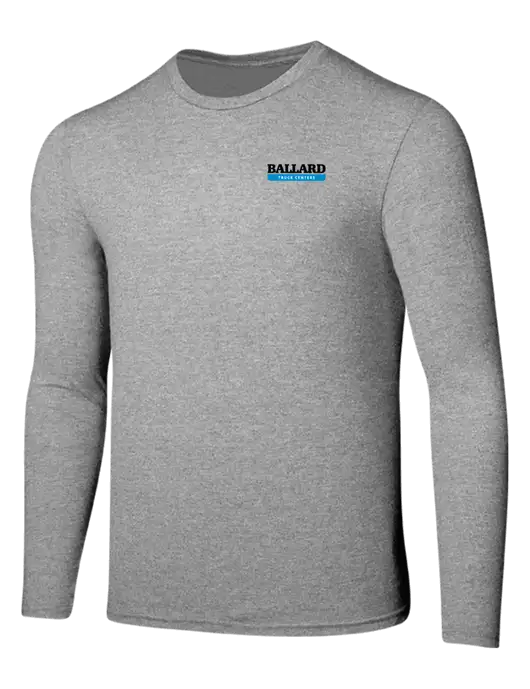 Seriously Soft Light Heathered Grey Long Sleeve T-Shirt w/Ballard Truck Centers Logo