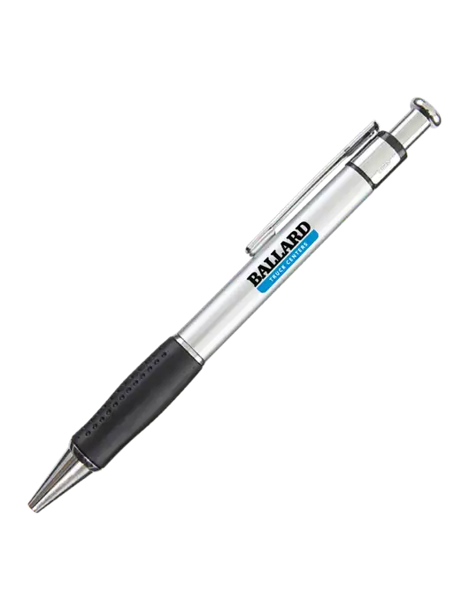 Malta Silver Pen - Black Ink w/Ballard Truck Centers Logo