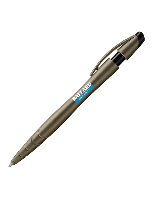 Awali Grey Metallic Pen - Black Ink w/Ballard Truck Centers Logo