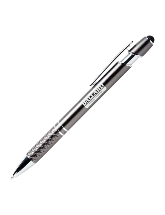 Valencia Gunmetal Stylus Pen - Black Ink w/Ballard Truck Centers Logo