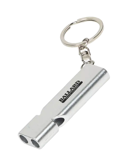 Quick Alert Silver Safety Whistle w/Ballard Truck Centers Logo
