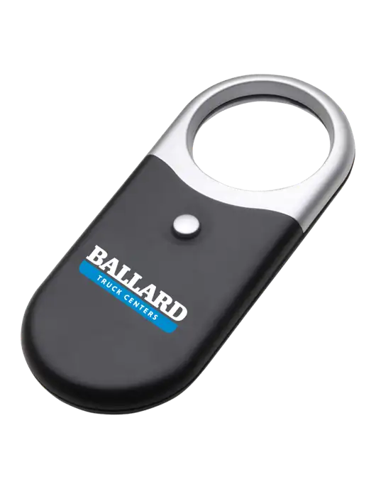 Compact Black Magnifier Light w/Ballard Truck Centers Logo