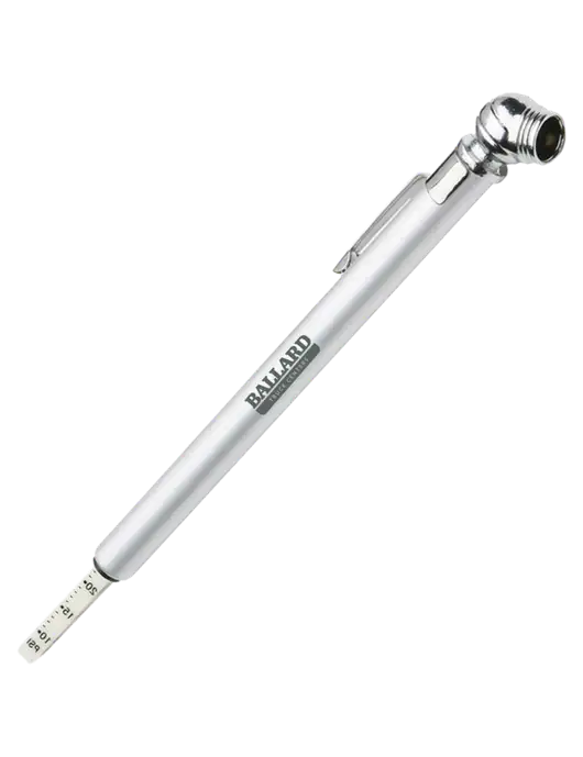 Quick View Silver Tire Gauge w/Ballard Truck Centers Logo