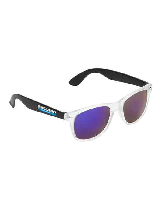 Key West Black Mirrored Sunglasses w/Ballard Truck Centers Logo