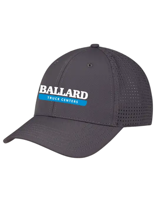 Charcoal Performance Stretchable Cap Hook & Loop w/Ballard Truck Centers Logo