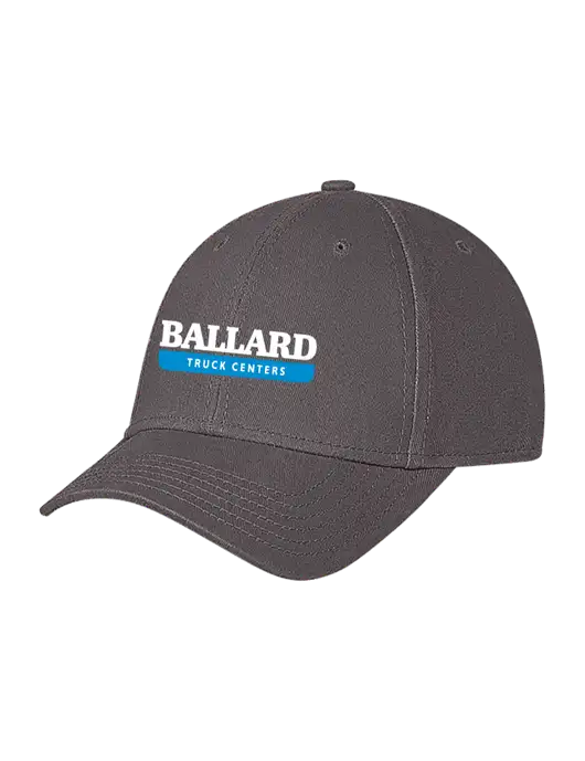 Medium Dark Grey Structured Soft Snap Closure Hook & Loop Cap w/Ballard Truck Centers Logo