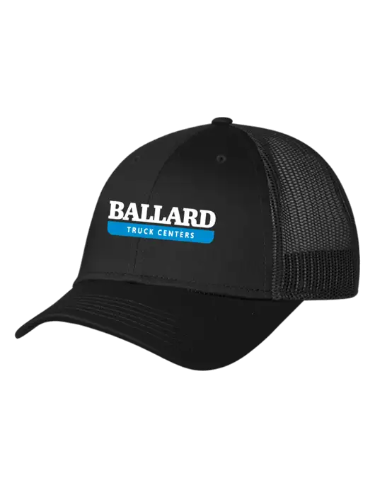 Black Mesh Trucker Cap Snap Back w/Ballard Truck Centers Logo