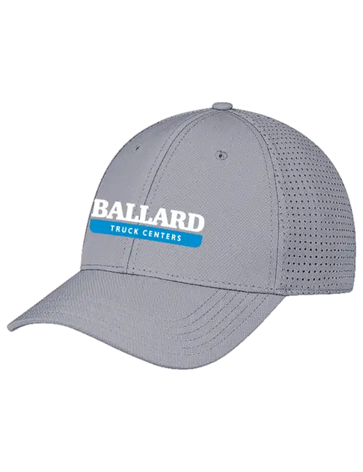 Grey Performance Stretchable Cap Hook & Loop w/Ballard Truck Centers Logo