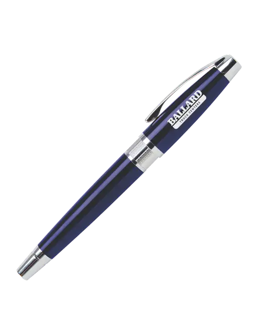 Masscotti Navy Rollerball Pen - Black Ink w/Ballard Truck Centers Logo