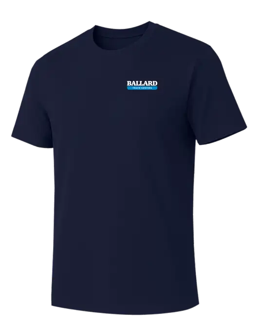 Allmade Dark Navy Organic Cotton Tee w/Ballard Truck Centers Logo