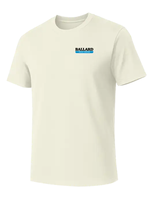 Allmade White Sand Organic Cotton Tee w/Ballard Truck Centers Logo