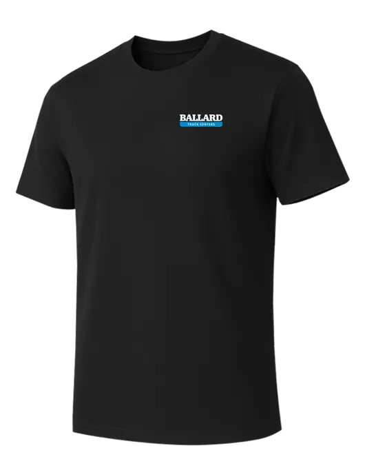 Allmade Deep Black Organic Cotton Tee w/Ballard Truck Centers Logo