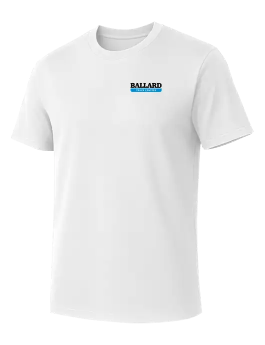 Allmade Bright White Organic Cotton Tee w/Ballard Truck Centers Logo