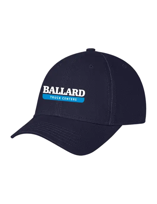 Navy Structured Soft Snap Closure Hook & Loop Cap w/Ballard Truck Centers Logo