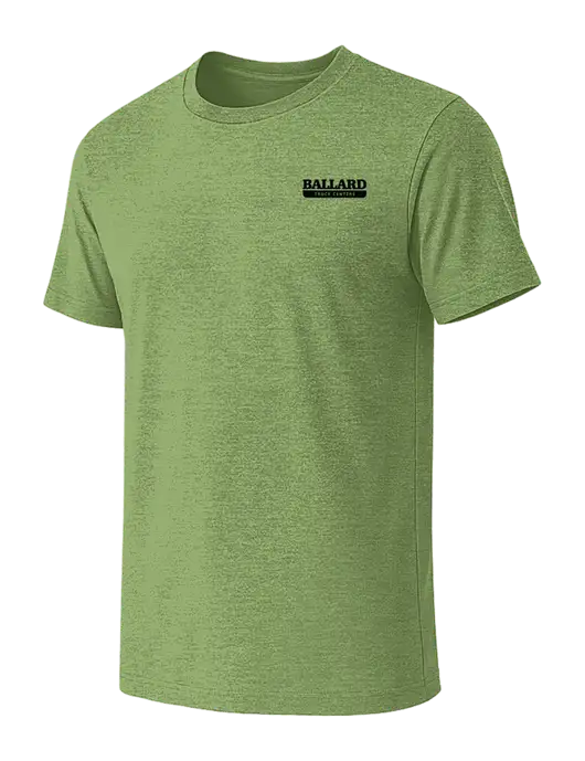 BELLA+CANVAS Heather Light Green CVC Short Sleeve Tee w/Ballard Truck Centers Logo