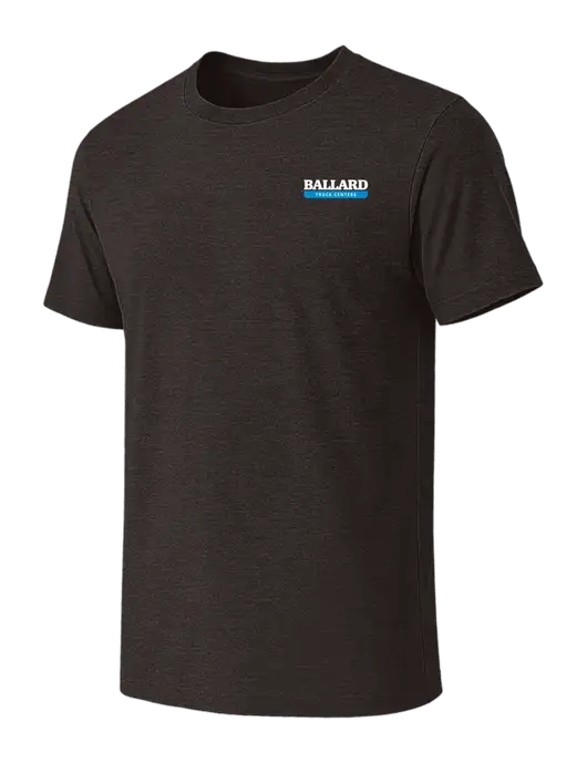 BELLA+CANVAS Dark Grey Heather CVC Short Sleeve Tee w/Ballard Truck Centers Logo