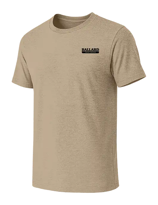 BELLA+CANVAS Heather Tan CVC Short Sleeve Tee w/Ballard Truck Centers Logo